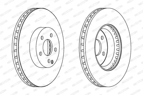 спирачен диск FERODO DDF1692