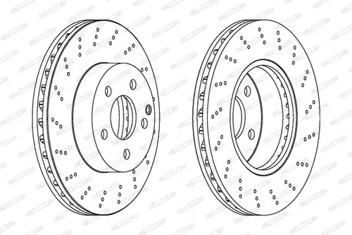 спирачен диск FERODO DDF1693C