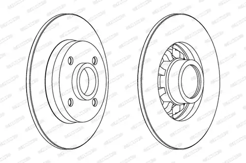 спирачен диск FERODO DDF1696