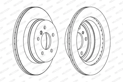 спирачен диск FERODO DDF1697C