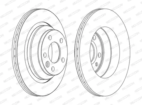 спирачен диск FERODO DDF1698C