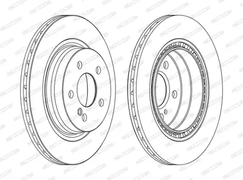 спирачен диск FERODO DDF1700C