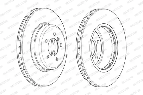 спирачен диск FERODO DDF1701