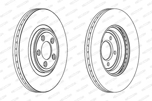 спирачен диск FERODO DDF1702