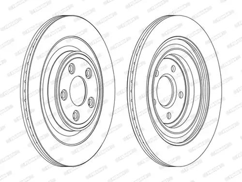 спирачен диск FERODO DDF1703C