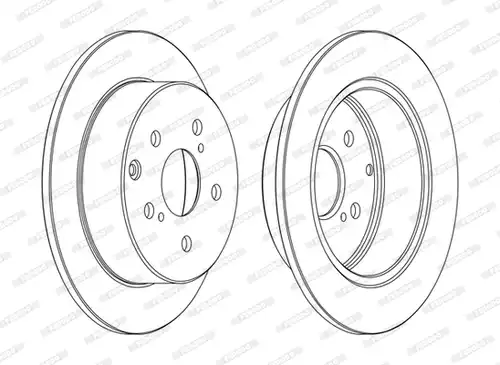 спирачен диск FERODO DDF1704C