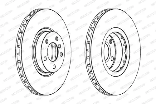 спирачен диск FERODO DDF1713C