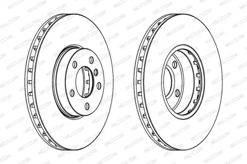 спирачен диск FERODO DDF1714C
