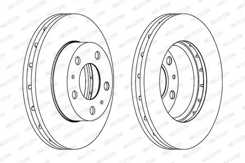 спирачен диск FERODO DDF1718