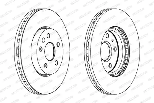 спирачен диск FERODO DDF1722C