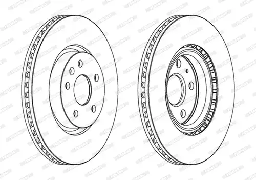 спирачен диск FERODO DDF1723C