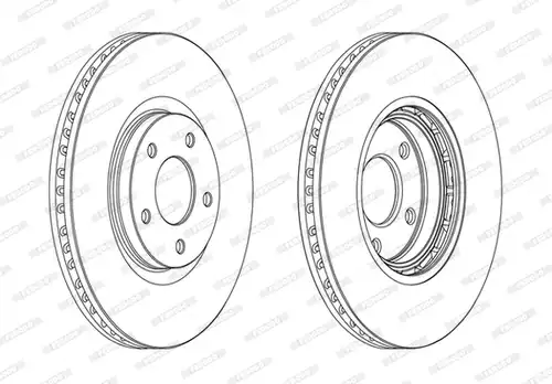 спирачен диск FERODO DDF1724C