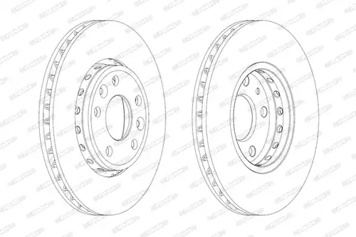 спирачен диск FERODO DDF1726C