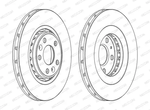 спирачен диск FERODO DDF1727C