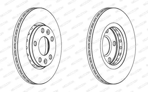 спирачен диск FERODO DDF1728C