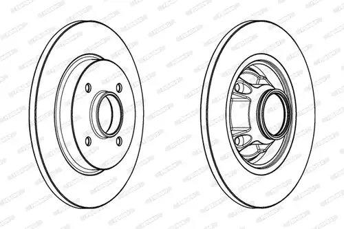 спирачен диск FERODO DDF1735