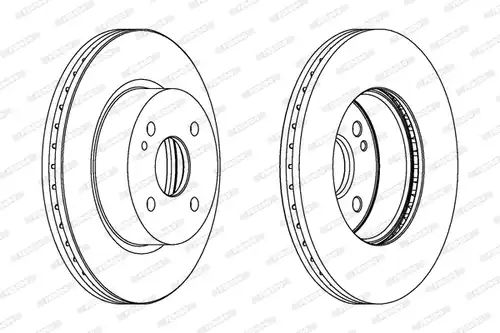 спирачен диск FERODO DDF1738C