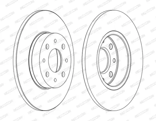 спирачен диск FERODO DDF1741C