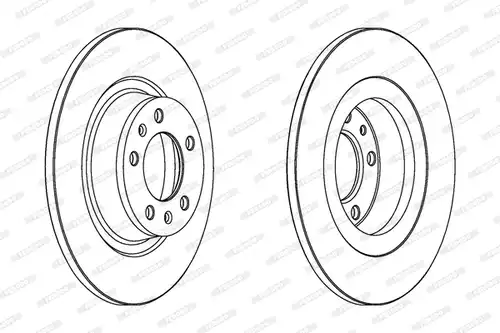 спирачен диск FERODO DDF1744