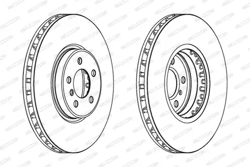 спирачен диск FERODO DDF1746