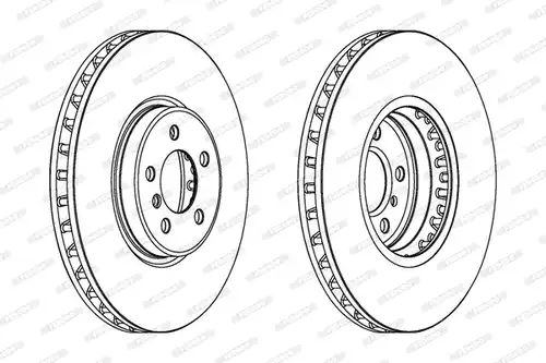 спирачен диск FERODO DDF1746C-1