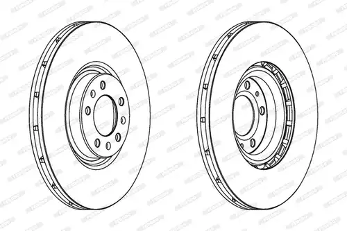 спирачен диск FERODO DDF1747