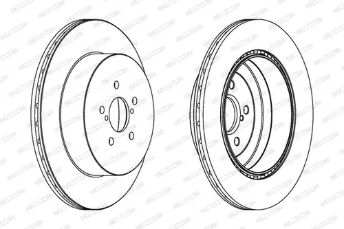 спирачен диск FERODO DDF1750
