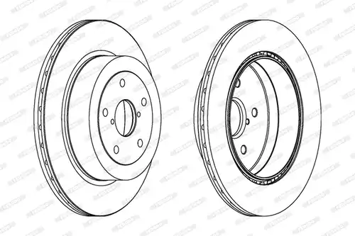 спирачен диск FERODO DDF1751