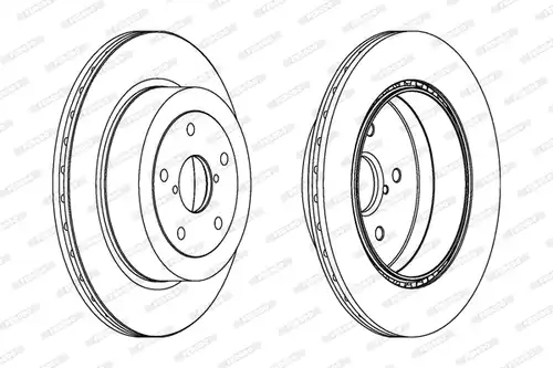 спирачен диск FERODO DDF1751C-1