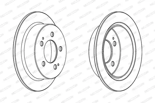 спирачен диск FERODO DDF1753C