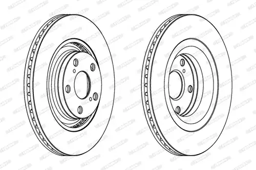 спирачен диск FERODO DDF1754C