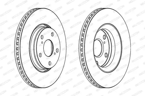 спирачен диск FERODO DDF1756C