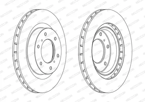 спирачен диск FERODO DDF1757C