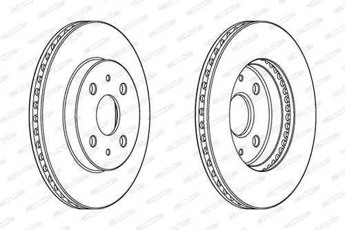 спирачен диск FERODO DDF1758C