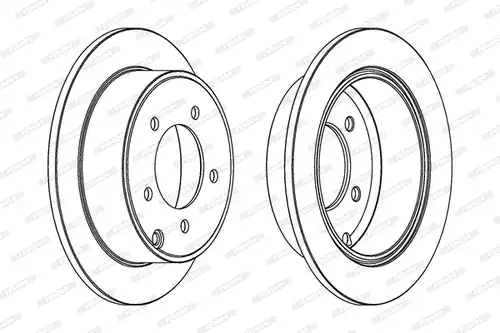 спирачен диск FERODO DDF1762