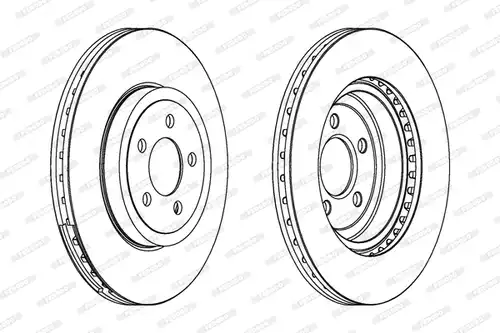 спирачен диск FERODO DDF1765