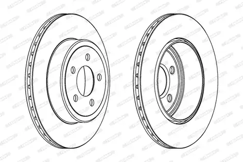 спирачен диск FERODO DDF1766