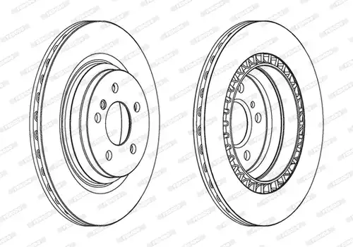 спирачен диск FERODO DDF1771C