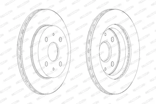 спирачен диск FERODO DDF1774