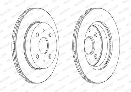 спирачен диск FERODO DDF1774C