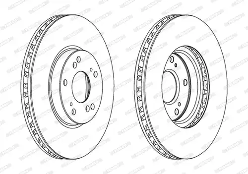 спирачен диск FERODO DDF1775C