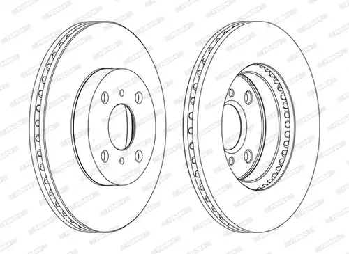 спирачен диск FERODO DDF1779C