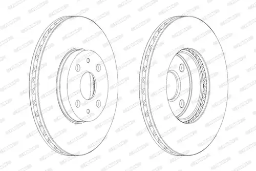 спирачен диск FERODO DDF1780C