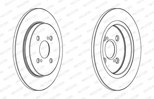спирачен диск FERODO DDF1781