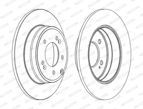 спирачен диск FERODO DDF1787C