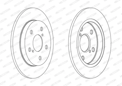 спирачен диск FERODO DDF1788C