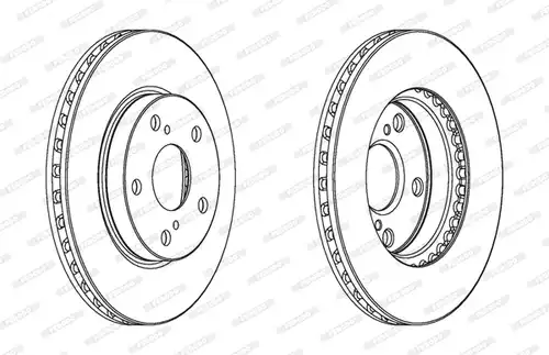 спирачен диск FERODO DDF1789C