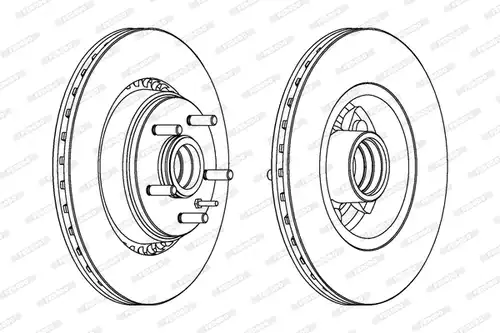 спирачен диск FERODO DDF179