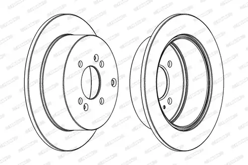 спирачен диск FERODO DDF1794