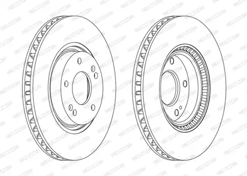 спирачен диск FERODO DDF1795C